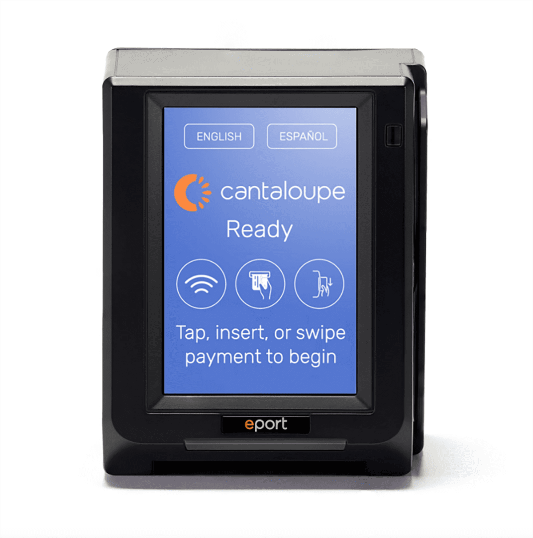 A smart device with the screen displaying the time and location.