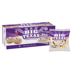 Big Texas cinnamon roll pastry box, 12 count.