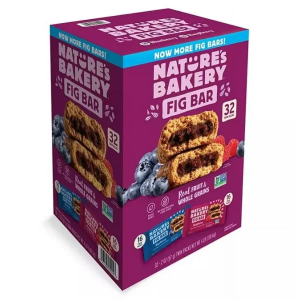 Nature's Bakery Fig Bars, 32 count, blueberry