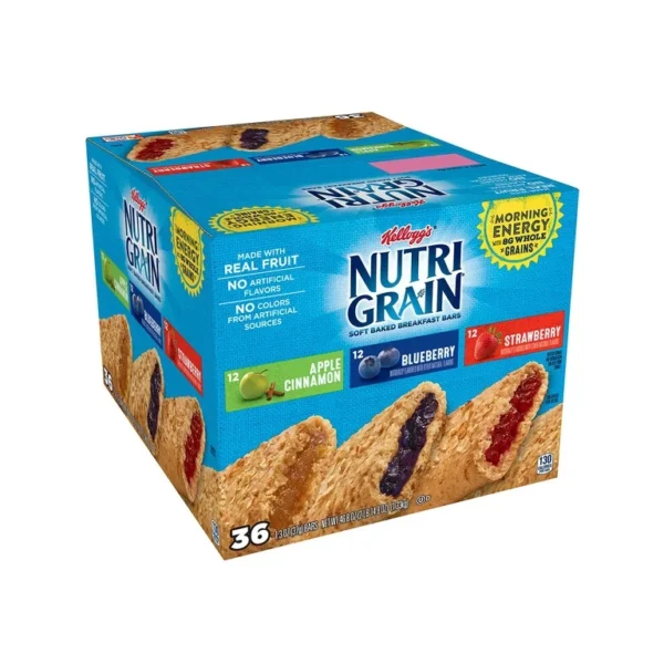 Kellogg's Nutri-Grain soft baked breakfast bars.