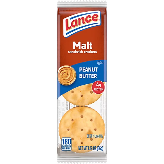 Lance Malt Sandwich Crackers with Peanut Butter