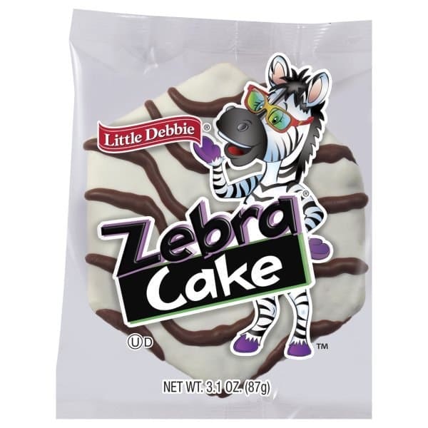 Little Debbie Zebra Cake snack cake.