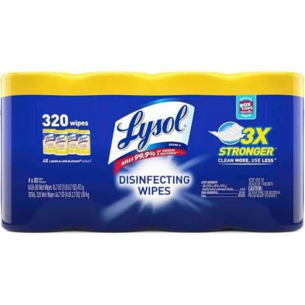 Lysol Disinfecting Wipes, 320 Count, 3X Stronger