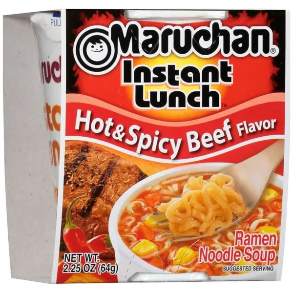 Maruchan Instant Lunch Hot & Spicy Beef Ramen Noodle Soup