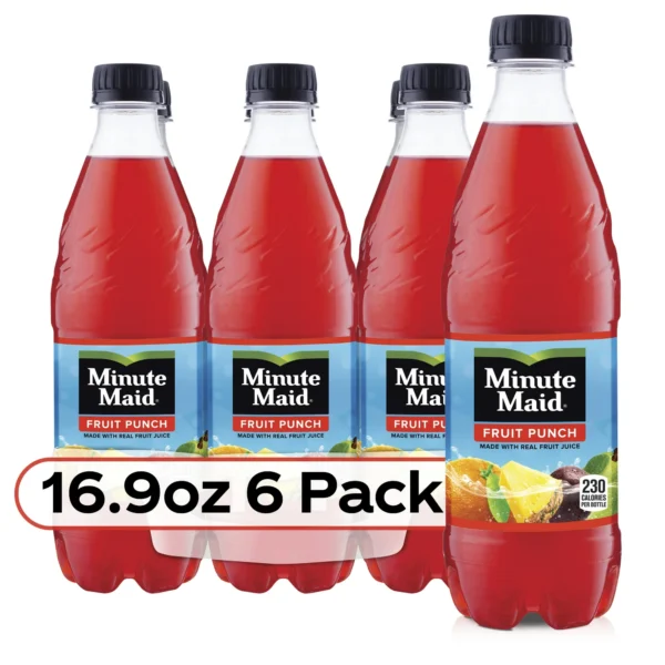 Minute Maid fruit punch 6 pack bottles.