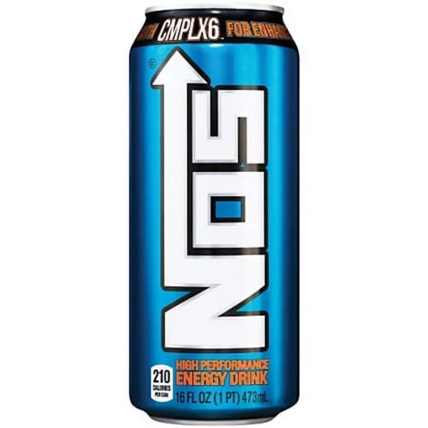 NOS Energy Drink, Blue Can, 16 fl oz.