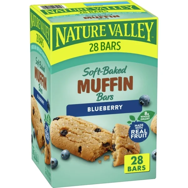 Nature Valley Blueberry Soft-Baked Muffin Bars.