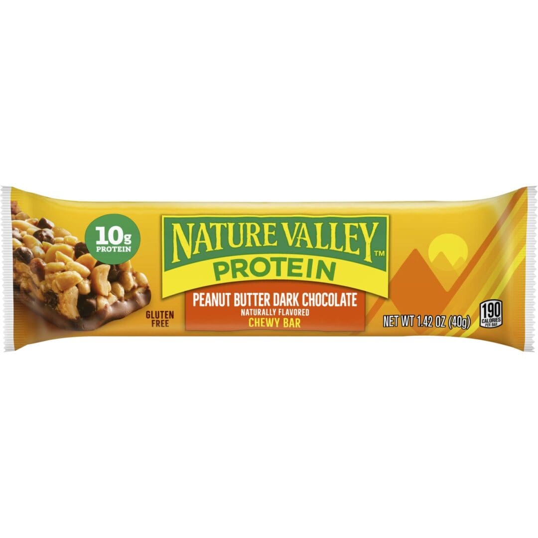 Nature Valley Protein Peanut Butter Dark Chocolate Bar.