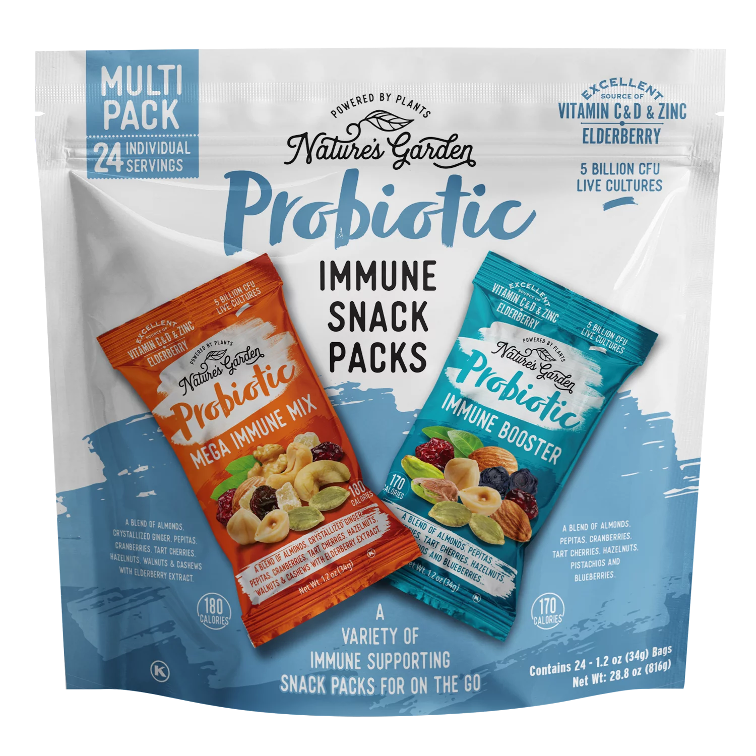 Nature's Garden probiotic snack packs.