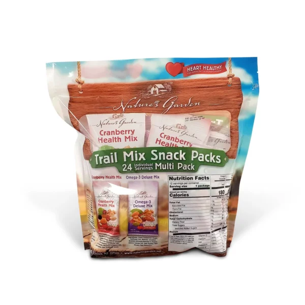 Nature's Garden trail mix snack packs.