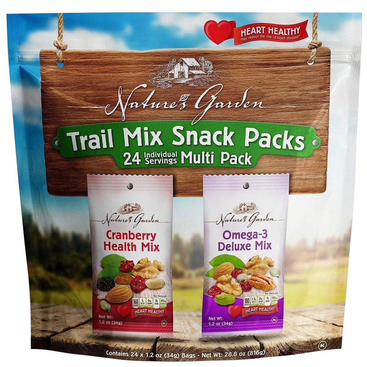 Nature's Garden Trail Mix Snack Packs, 24 Servings