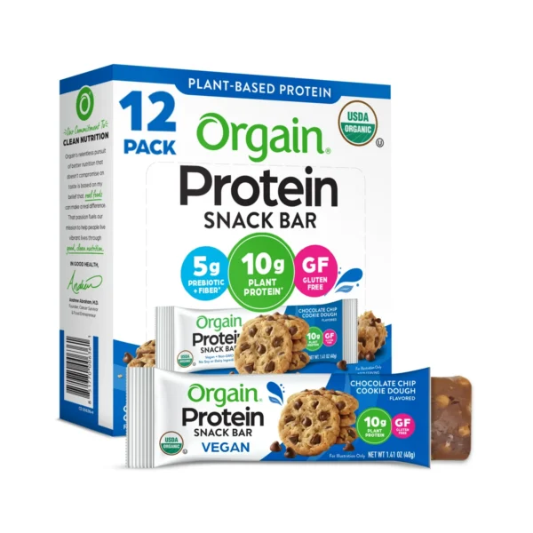 12 pack of Organ protein snack bars.