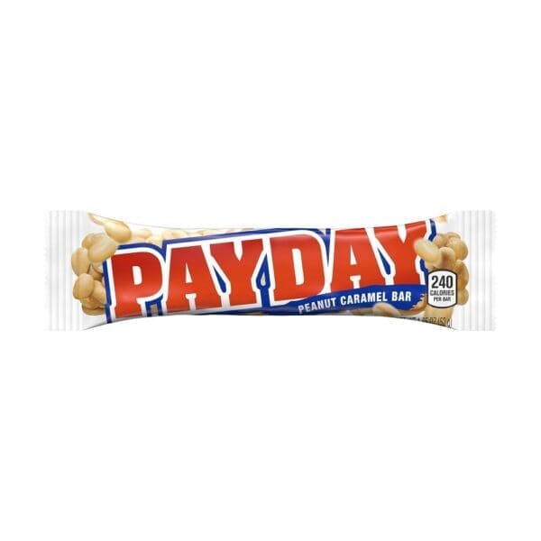 Payday peanut caramel candy bar.