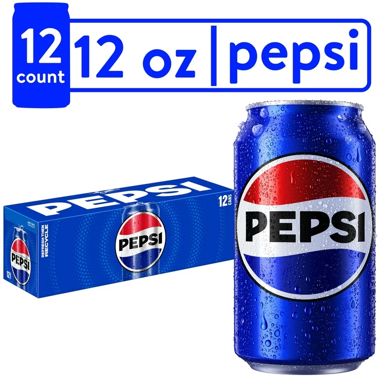 12-pack of 12 oz Pepsi cans.