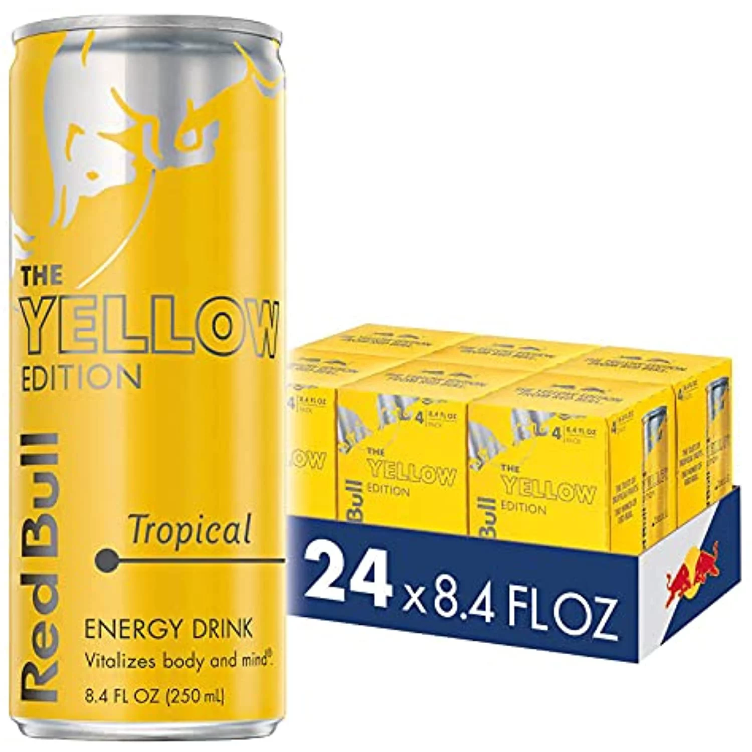 24 pack Red Bull The Yellow Edition Tropical.