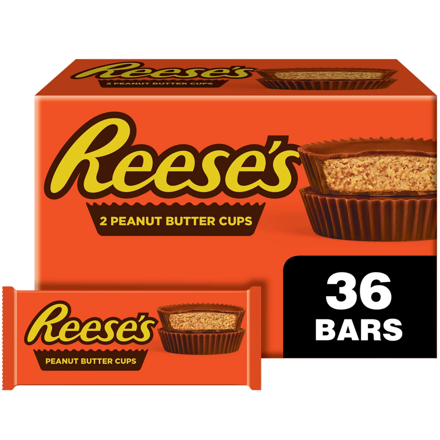 Reese's Peanut Butter Cups, 36 Bars.