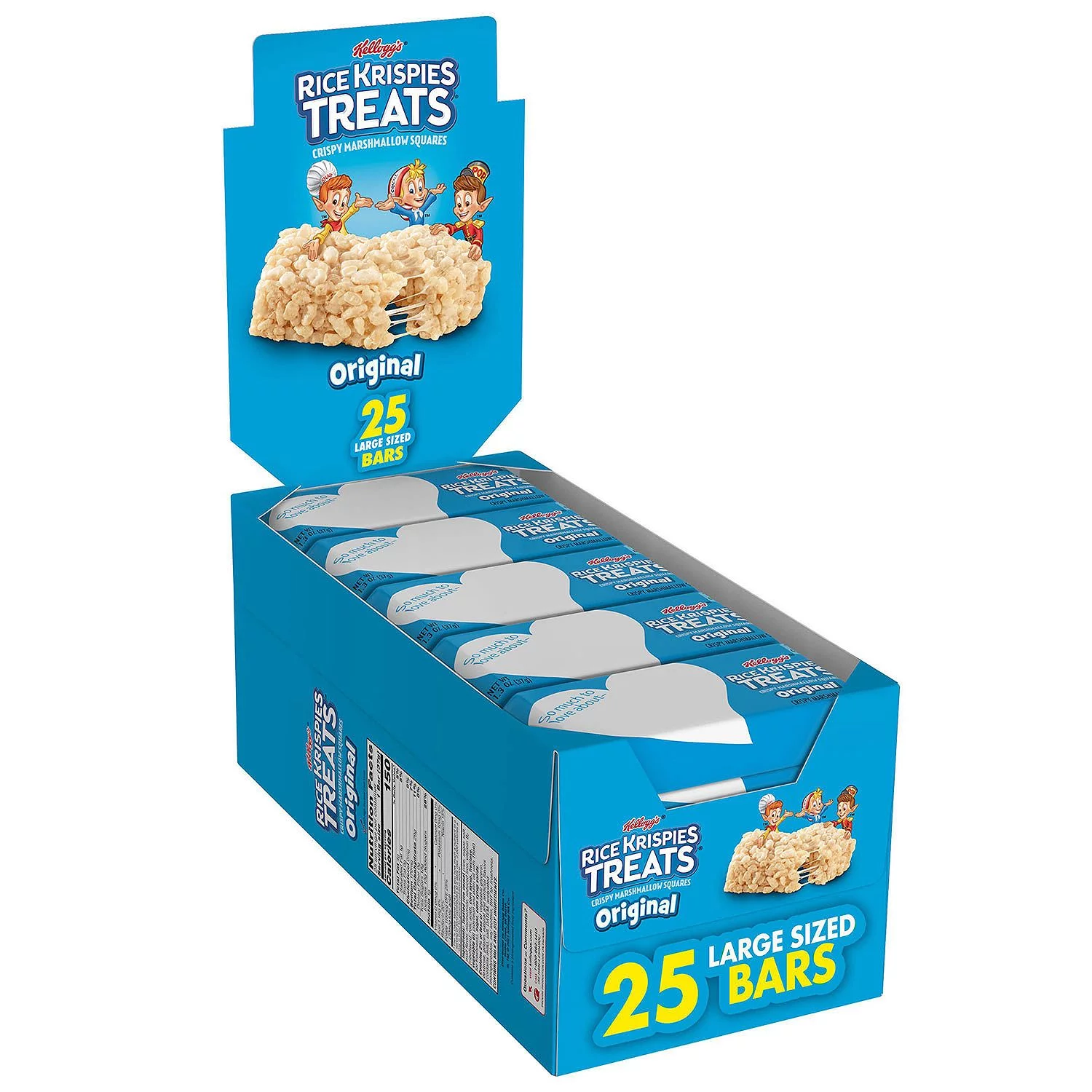 Kellogg's Rice Krispies Treats, original, 25 bars.