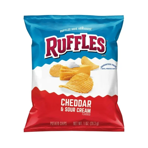 Ruffle's Cheddar & Sour Cream Potato Chips