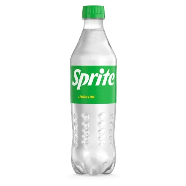 A bottle of Sprite lemon-lime soda.