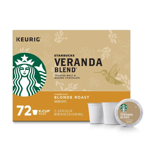 72 Starbucks Veranda Blend K-Cup pods.