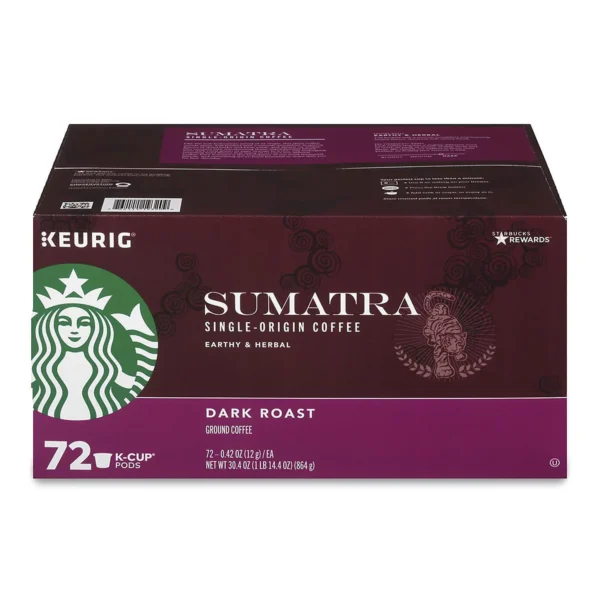 Starbucks Sumatra Dark Roast K-Cup Pods