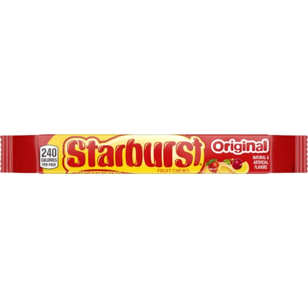 Starburst Original fruit chews candy pack.