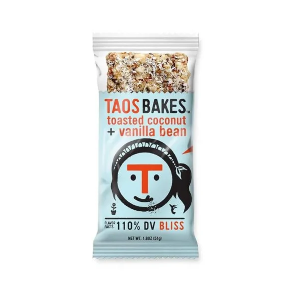 Taos Bakes Toasted Coconut Vanilla Bean Bar