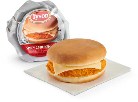 Tyson Spicy Chicken Patty Burger