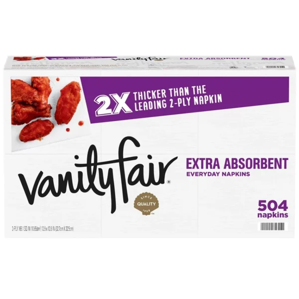 Vanity Fair 504 extra absorbent napkins.