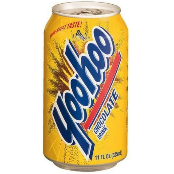 Yoo-hoo chocolate drink in a can.